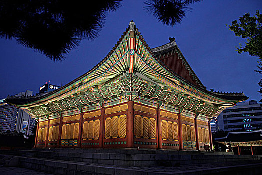 皇家,宫殿,长寿,韩国,首尔,亚洲