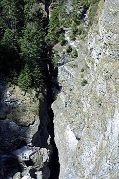 峡谷,格劳宾登州,瑞士