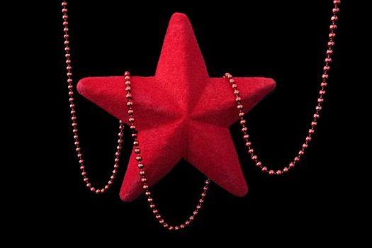 星,珠子,圣诞装饰