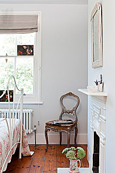 维多利亚时代风格,椅子,角,卧室