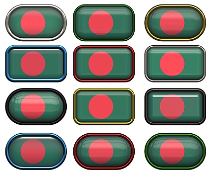 扣,旗帜,孟加拉