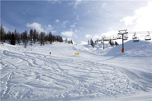滑雪道,奥地利,阿尔卑斯山
