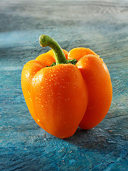 橙色,柿子椒