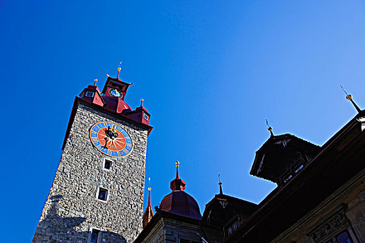 市政厅,钟楼,意大利文艺复兴,风格,瑞士