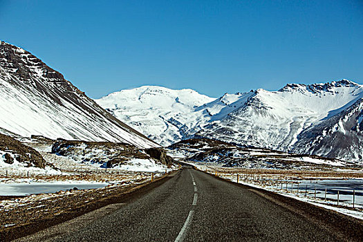 环路,冰岛,冬天