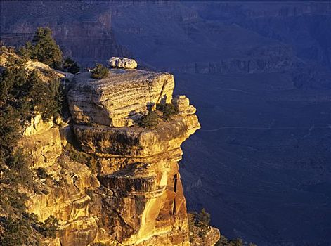 石头,日出,大峡谷国家公园,亚利桑那,美国
