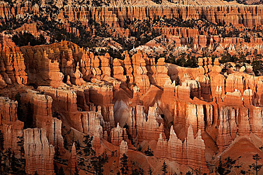 怪岩柱,布莱斯峡谷国家公园,犹他,美国,北美