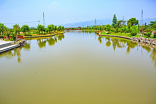 河道,护岸,护坡,道路,绿化,护桩