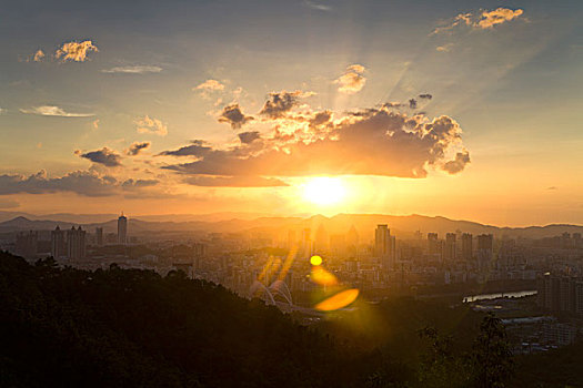 江门,城市,夜景