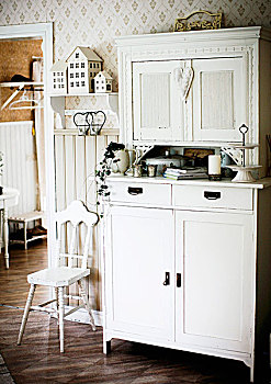 柜橱,椅子,雕刻,靠背,传统,厨房