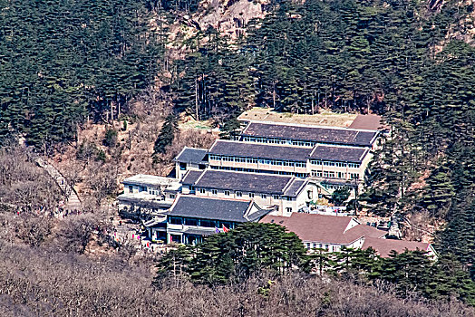 安徽省黄山市黄山景区天海宾馆建筑景观