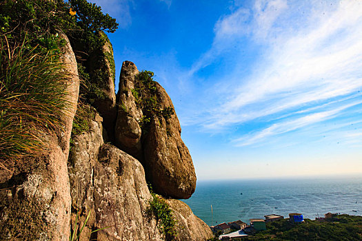 山海奇观,山,石头,一线天