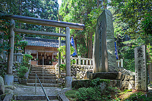 神祠,诞生地,城市,冈山,日本