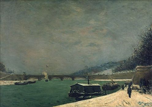 塞纳河,靠近,1875年,艺术家