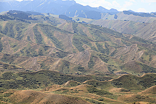 江山如画,天山红层