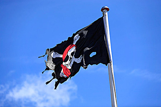 海盗,旗帜,岛屿,安洪姆,石荷州,德国,欧洲