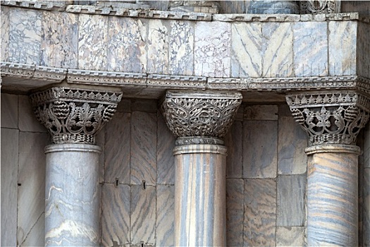 威尼斯,大理石,柱子,门口,大教堂