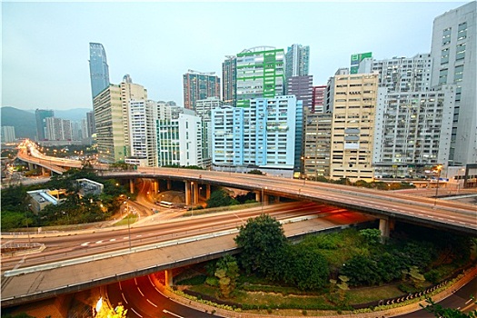 区域,高架路,香港