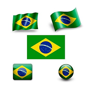 巴西,旗帜,象征