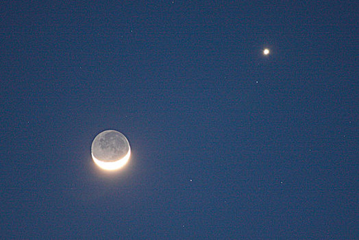 月亮,金星,夜晚
