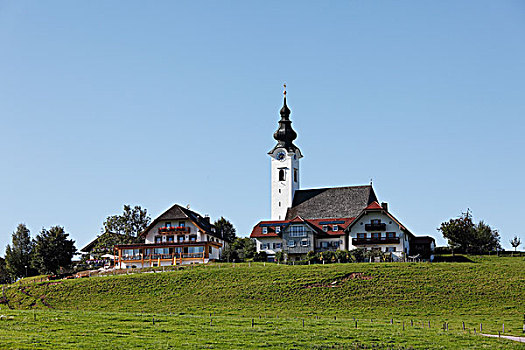 教堂,地区,贝希特斯加登地区,上巴伐利亚,巴伐利亚,德国,欧洲