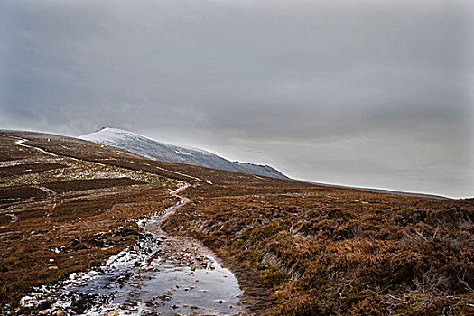 风景,苏格兰,山脉,高地