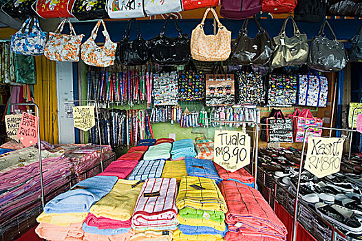马来西亚,婆罗洲,毛巾,街头摊贩