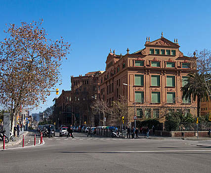 西班牙巴塞罗那街景
