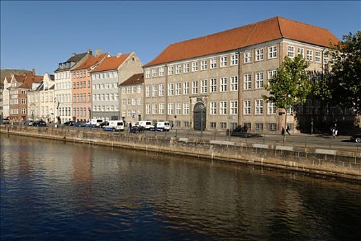 运河,哥本哈根,丹麦,斯堪的纳维亚,欧洲