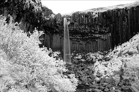 瀑布,史瓦提瀑布,斯卡夫塔菲尔国家公园,冰岛