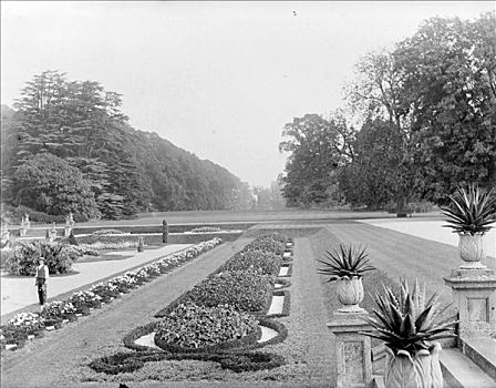 东方,花园,意大利,布伦海姆宫,牛津,19世纪,艺术家
