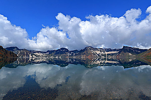 长白山天池倒影