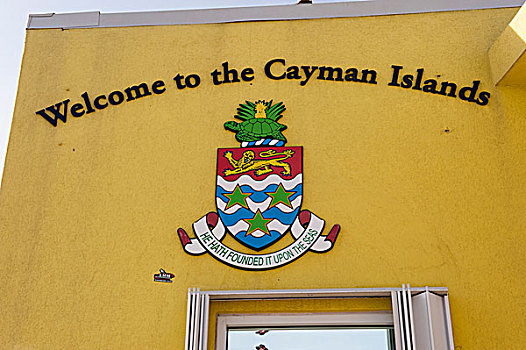 英属西印度群岛,开曼群岛,大开曼岛,乔治敦,欢迎标志