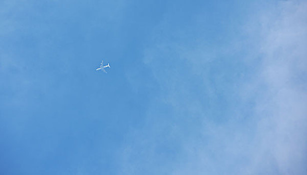 飞机,蓝天,白云,旅行,仰视