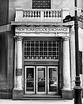 建筑,金融大楼,纽约股票交易所,曼哈顿,纽约,美国