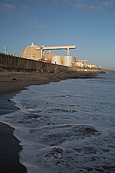 核能,车站,植物,百分比,南方,电,但是,疑问,安全,海滩,太平洋,海洋,加利福尼亚,美国