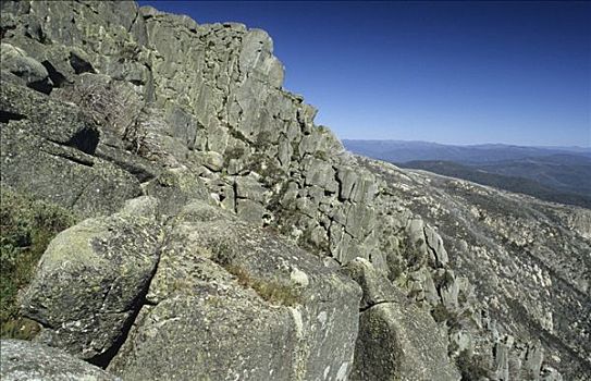 岩石,顶峰,靠近,牛角,攀升,水牛,国家公园,维多利亚