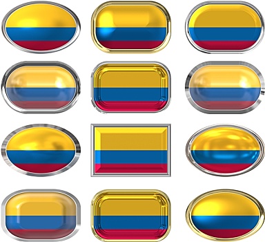 扣,旗帜,哥伦比亚