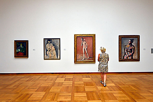瑞士,巴塞尔,美术馆,两个,兄弟,毕加索