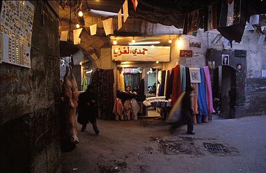 市场货摊,老城,阿勒颇