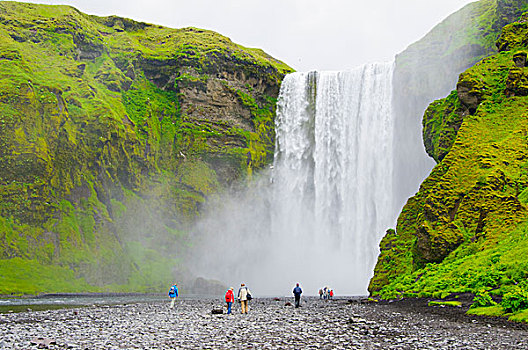 冰岛,南,远足,瀑布