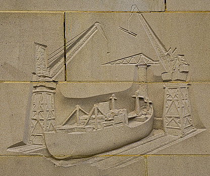 英格兰,泰恩-威尔,泰恩河畔纽卡斯尔,雕刻,城墙,靠近,码头