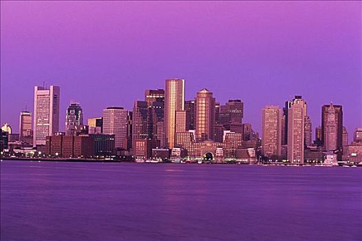 摩天大楼,水岸,波士顿,马萨诸塞,美国