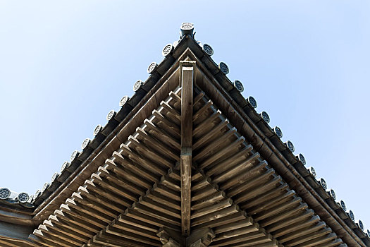 木质,庙宇,日本