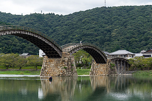 日本,老,桥
