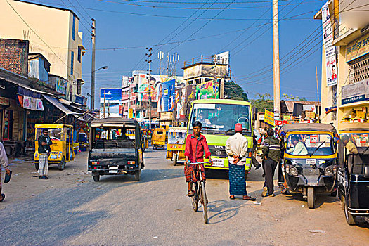 街景,孟加拉,亚洲