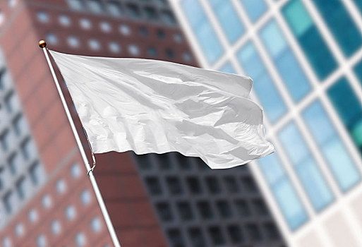 白色,留白,旗帜,模糊,现代建筑