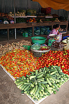 蔬菜,市场货摊,永隆