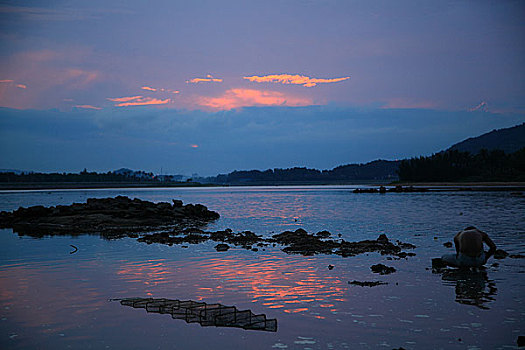 椰子岛上看夕阳