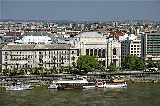银行,多瑙河,布达佩斯,匈牙利,欧洲